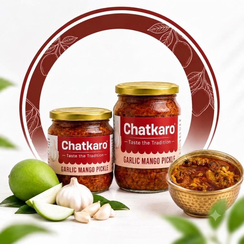Garlic Mango Pickle - Image 1